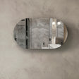 Bondi Black Oak Shaving Cabinet - 1500 x 900mm front view