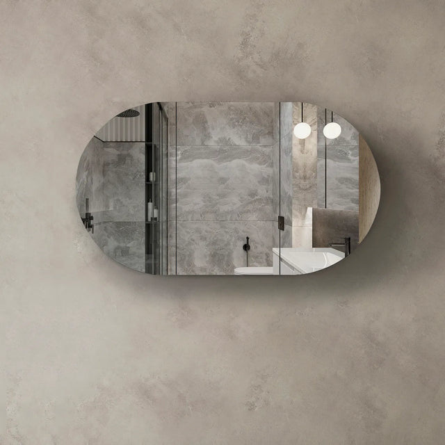 Bondi Black Oak Shaving Cabinet - 1500 x 900mm front view