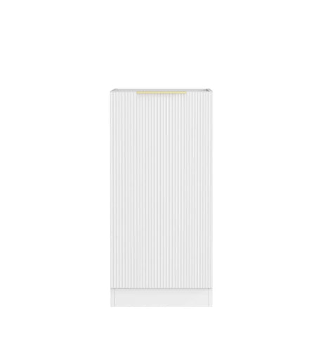 Bondi Laundry 415 Fluted White Base Cabinet front