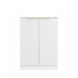 Bondi Laundry 630 Fluted White Base Cabinet front