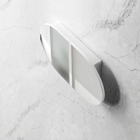 Bondi White Shaving Cabinet - 900 x 600mm top view
