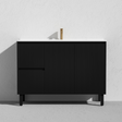 Matte Black Left hand drawer Brighton PVC Floor Vanity 1200mm