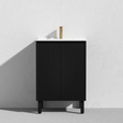 Matte black Brighton PVC Floor Vanity 600mm
