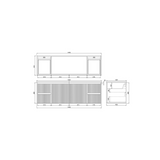 Brindabella Wall Hung Vanity 1500mm