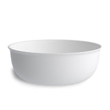 Bronte Round 360x360x130 Basin front view matte white