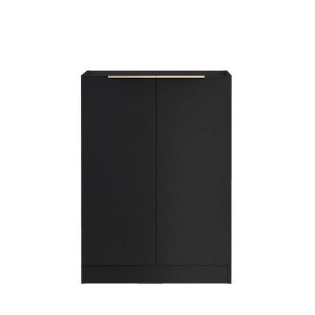Byron Black Oak Base Laundry Cabinet with Stone Top and Sink 1060x600x900