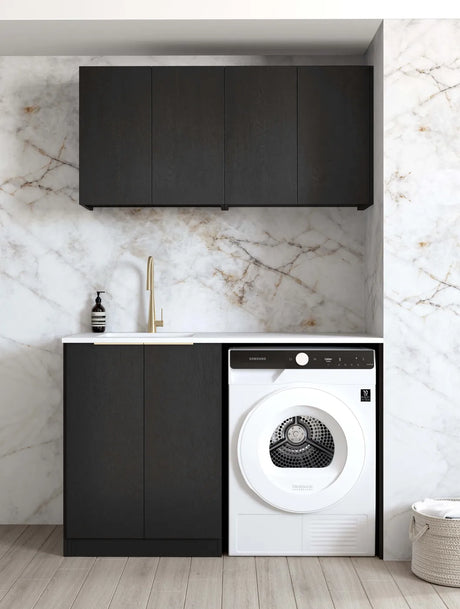 Byron Black Oak Laundry Kit 1305x600x2100