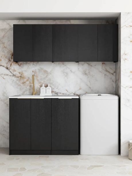 Byron Black Oak Laundry Kit 1715x600x2100