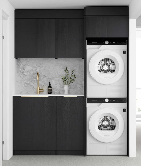 Byron Black Oak Laundry Kit 1715x600x2100