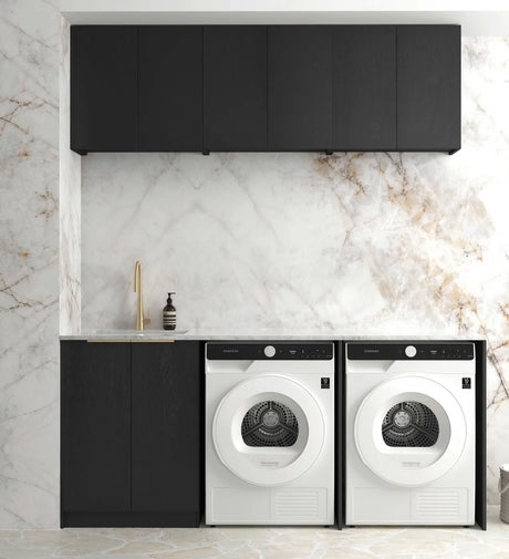 Byron Black Oak Laundry Kit 1960x600x2100