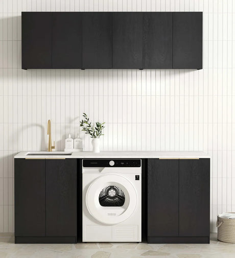 Byron Black Oak Laundry Kit 1960x600x2100