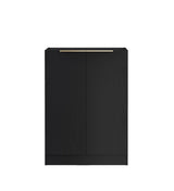 Byron/Bondi Black Oak Base Laundry Cabinet with Stone Top and Sink 1060x600x900