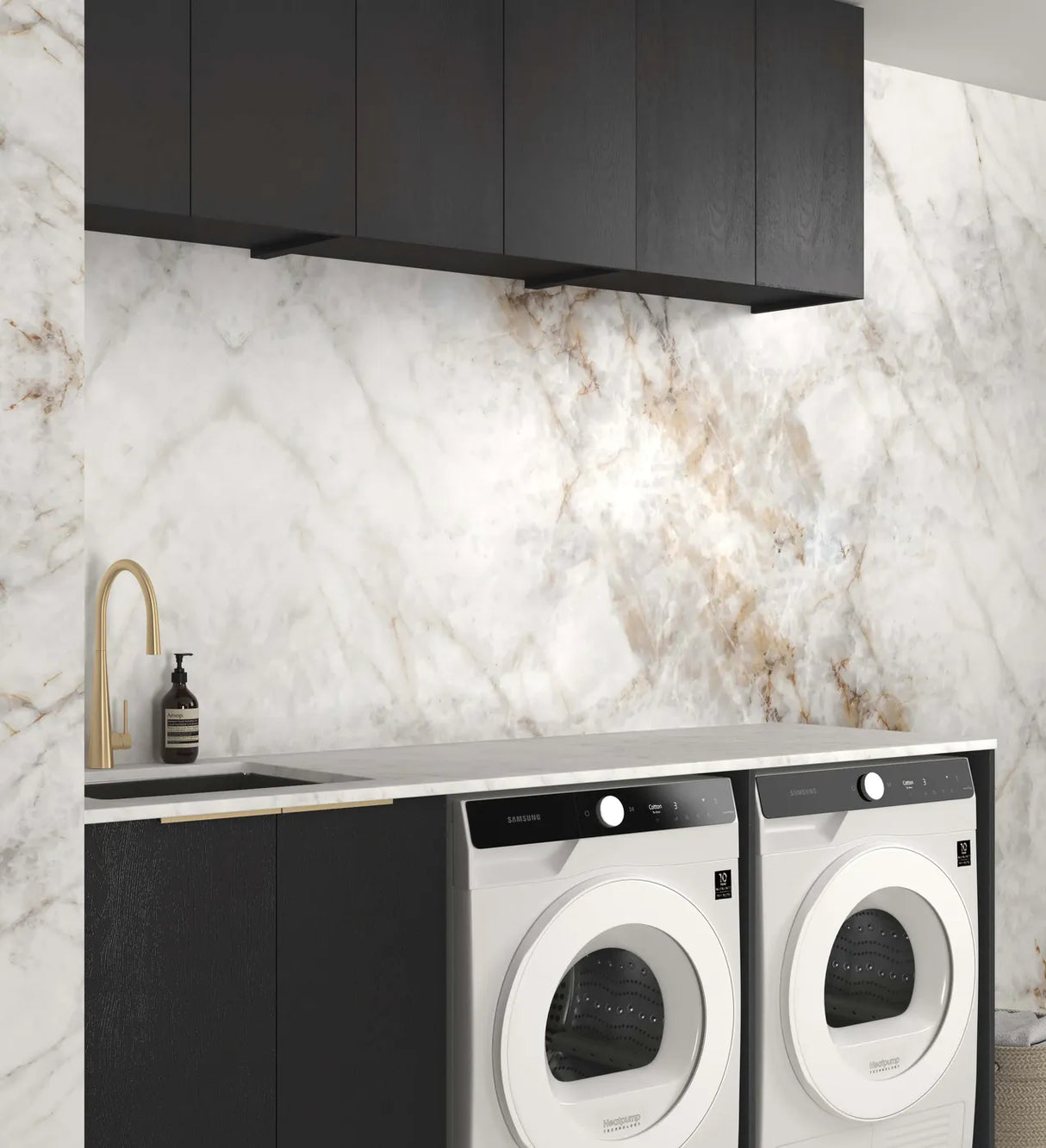 Byron/Bondi Black Oak Laundry Kit 1960x600x2100