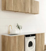 Byron/Bondi Natural Oak Laundry Kit 1960x600x2100