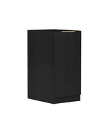 Byron Laundry 415 Black Oak Base Cabinet with internal Drawer side view
