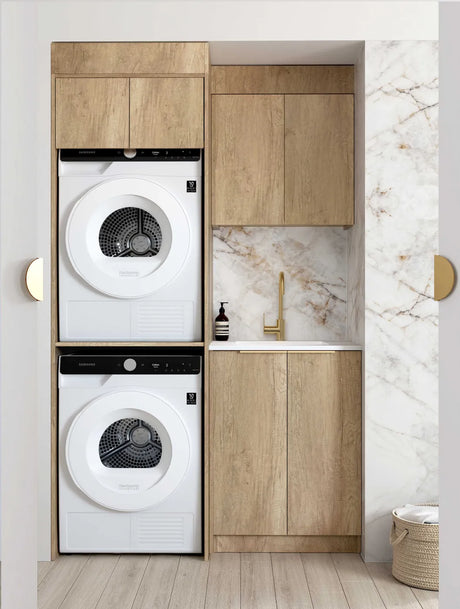 Byron Natural Oak Laundry Kit 1305x600x2100