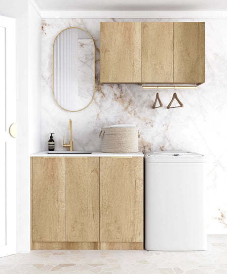 Byron Natural Oak Laundry Kit 1715x600x2100