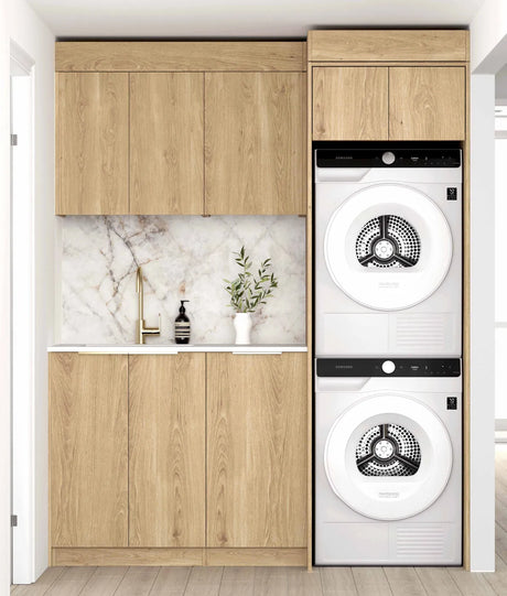 Byron Natural Oak Laundry Kit 1715x600x2100