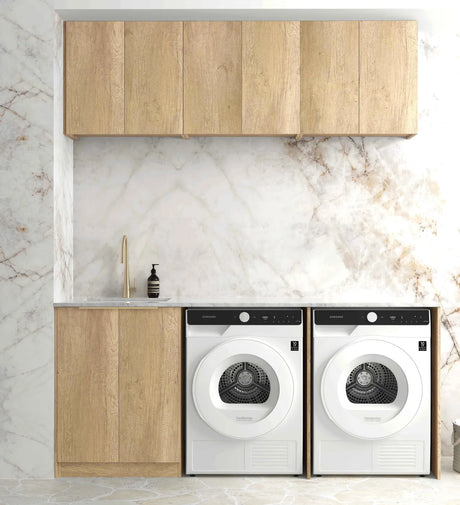 Byroni Natural Oak Laundry Kit 1960x600x2100