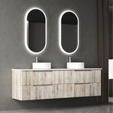 Tuscana 1800mm Oak Wall Hung Vanity - Fluted