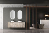 Tuscana 1800mm Oak Wall Hung Vanity - Fluted