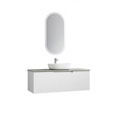 Perla Mark II 1200mm Matte White Wall Hung Vanity - Fluted