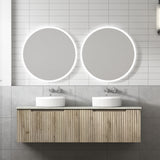Calder 1500mm Oak Wall Hung Single Vanity - Fluted