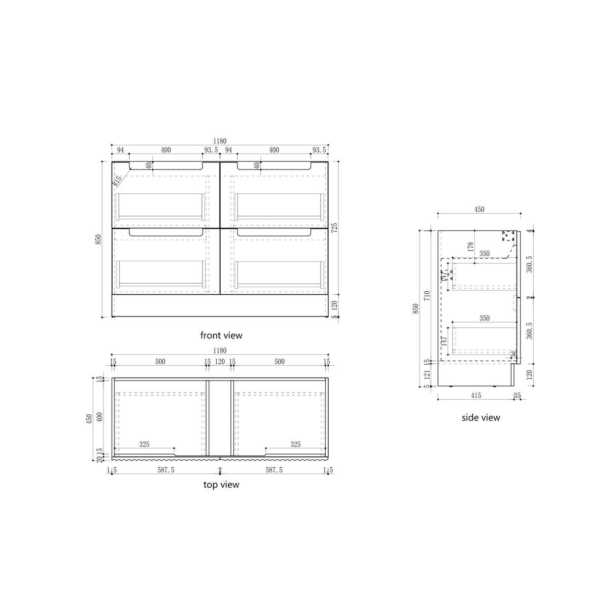 Lovina 1200mm Harvest Oak Floor Standing Vanity - Fluted