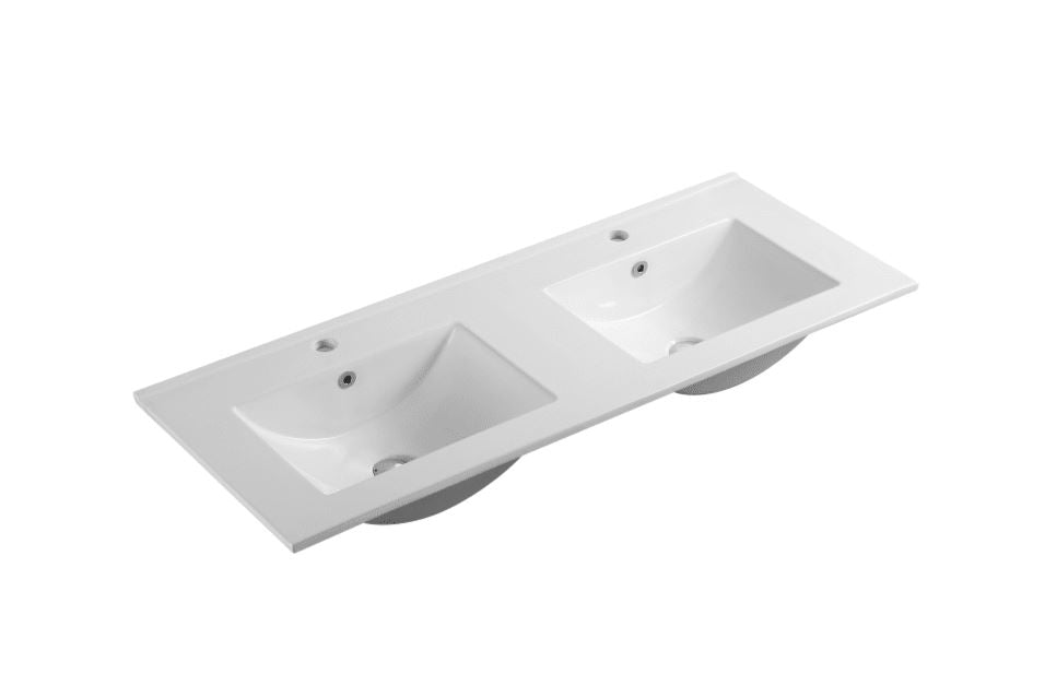 Mercio Ceramic Basin Top - Double Bowl 1200mm