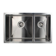 Chrome Stainless Steel 710x450x205mm Kitchen Sink Top View