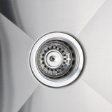 closer look to Chrome Stainless Steel 710x450x205mm Kitchen Sink drain