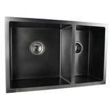 Dark Grey Stainless Steel 710x450x205mm Kitchen Sink side view