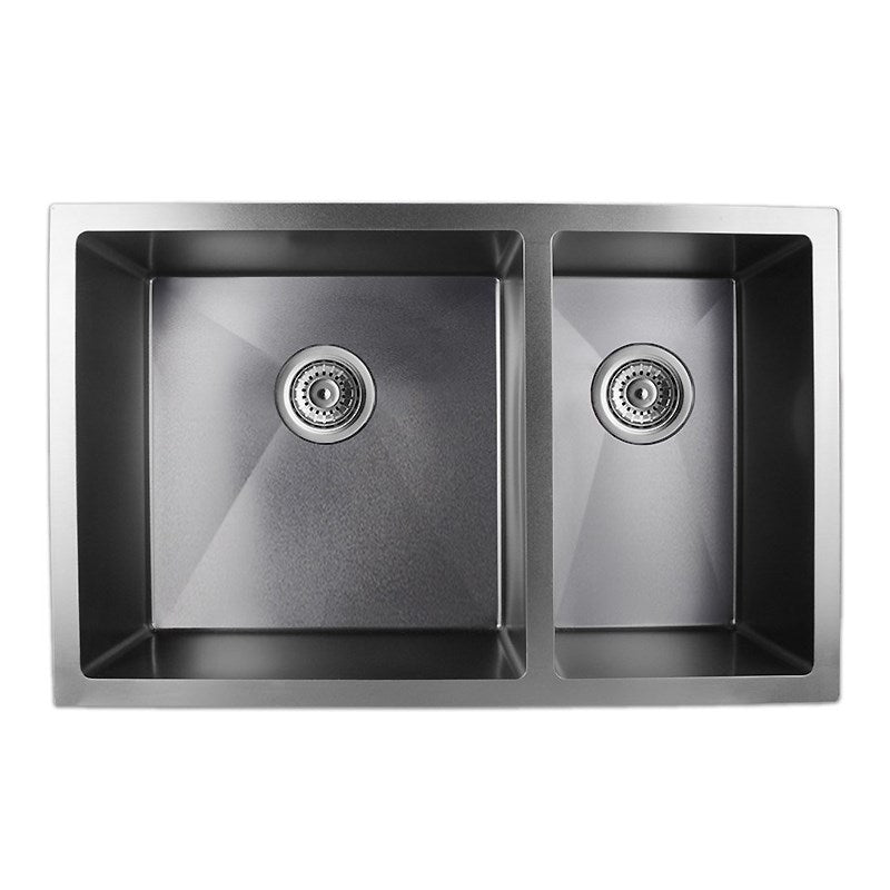 Top View Dark Grey Stainless Steel 710x450x205mm Kitchen Sink