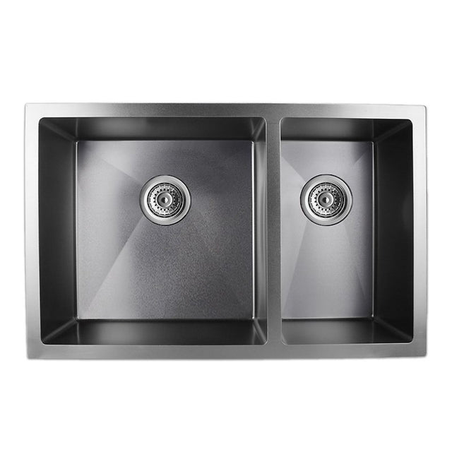 Top View Dark Grey Stainless Steel 710x450x205mm Kitchen Sink