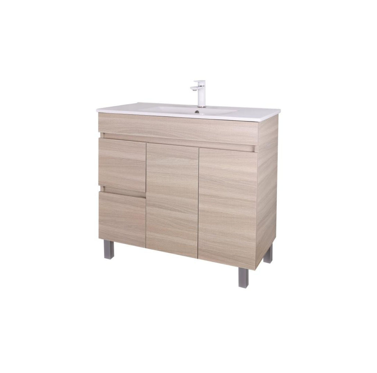 EVIE 900 x 360mm Oak PVC Floor Vanity