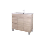 EVIE 900 x 360mm Oak PVC Floor Vanity