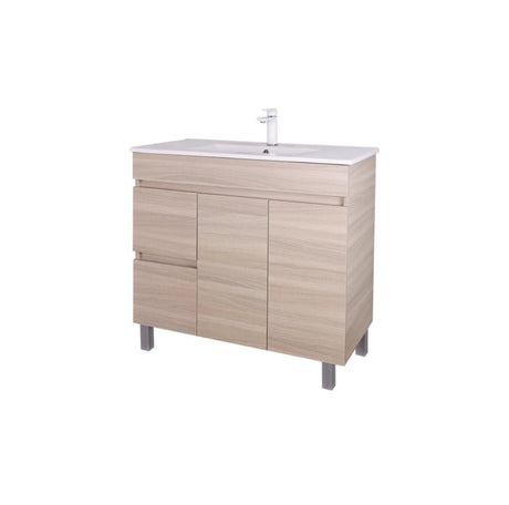 EVIE 900 x 360mm Oak PVC Floor Vanity