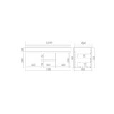 EVIE PVC Wall Hung Vanity 1200mm