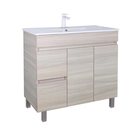 EVIE 900mm Oak PVC Floor Vanity