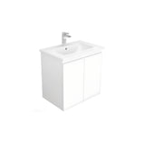 Gwen Wall Hung Vanity (with Cabinet Doors) 600mm - White