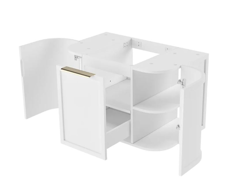 Hampshire Wall Hung Vanity Curve 750mm - White