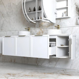 white hampshire wall hung vanity 1800mm