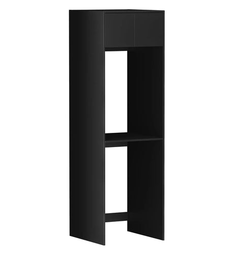 Hampshire 2100 mm Black Tall Washing Machine Cabinet side view