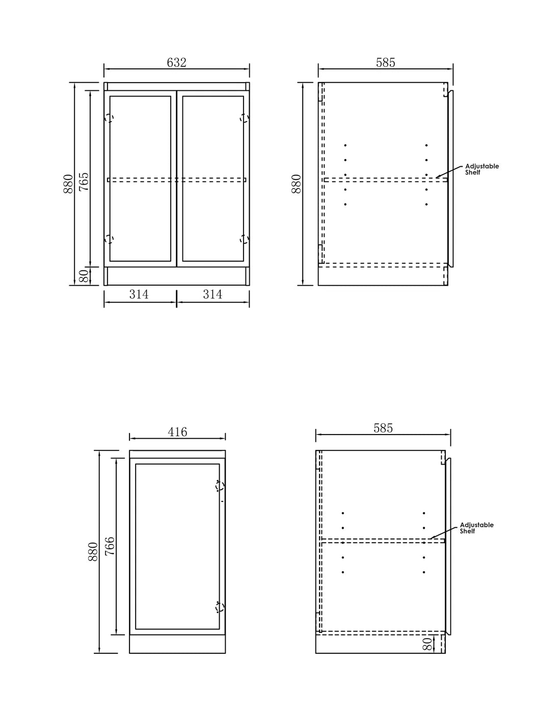 Hampshire Black Base Laundry Cabinet with Stone Top and Sink 1300x600x900 drawing
