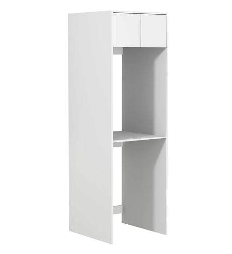 Hampshire Laundry 2100 White Tall Washing Machine Cabinet side