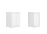 Hampshire White Base Laundry Cabinet with Stone Top and Sink 1060x600x900