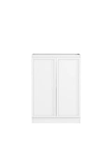Hampshire White Base Laundry Cabinet with Stone Top and Sink 1300x600x900