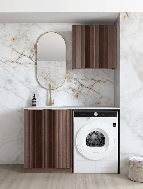 Havana 1305 × 600 × 2100 mm Sable Walnut Laundry Kit