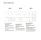 Havana 1960 × 600 × 2100 mm Sable Walnut Laundry Kit Set