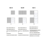 Havana 1305 × 600 × 2100 mm Sable Walnut Laundry Kit Set